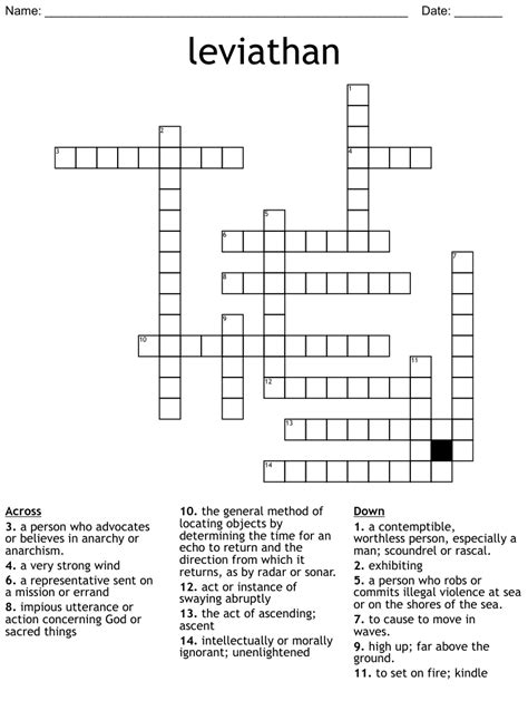 leviathan crossword